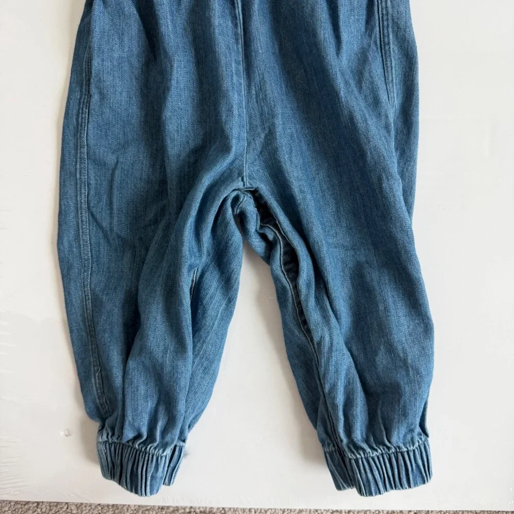 Ralph Lauren Chambray Pleated Coveralls Size 12 Months